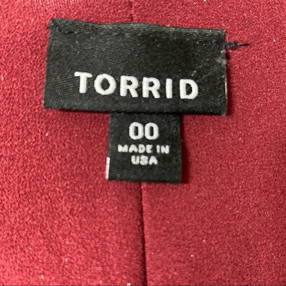 Torrid Velvet Burnout Flyaway Cardigan Size 00 - Picture 4 of 8